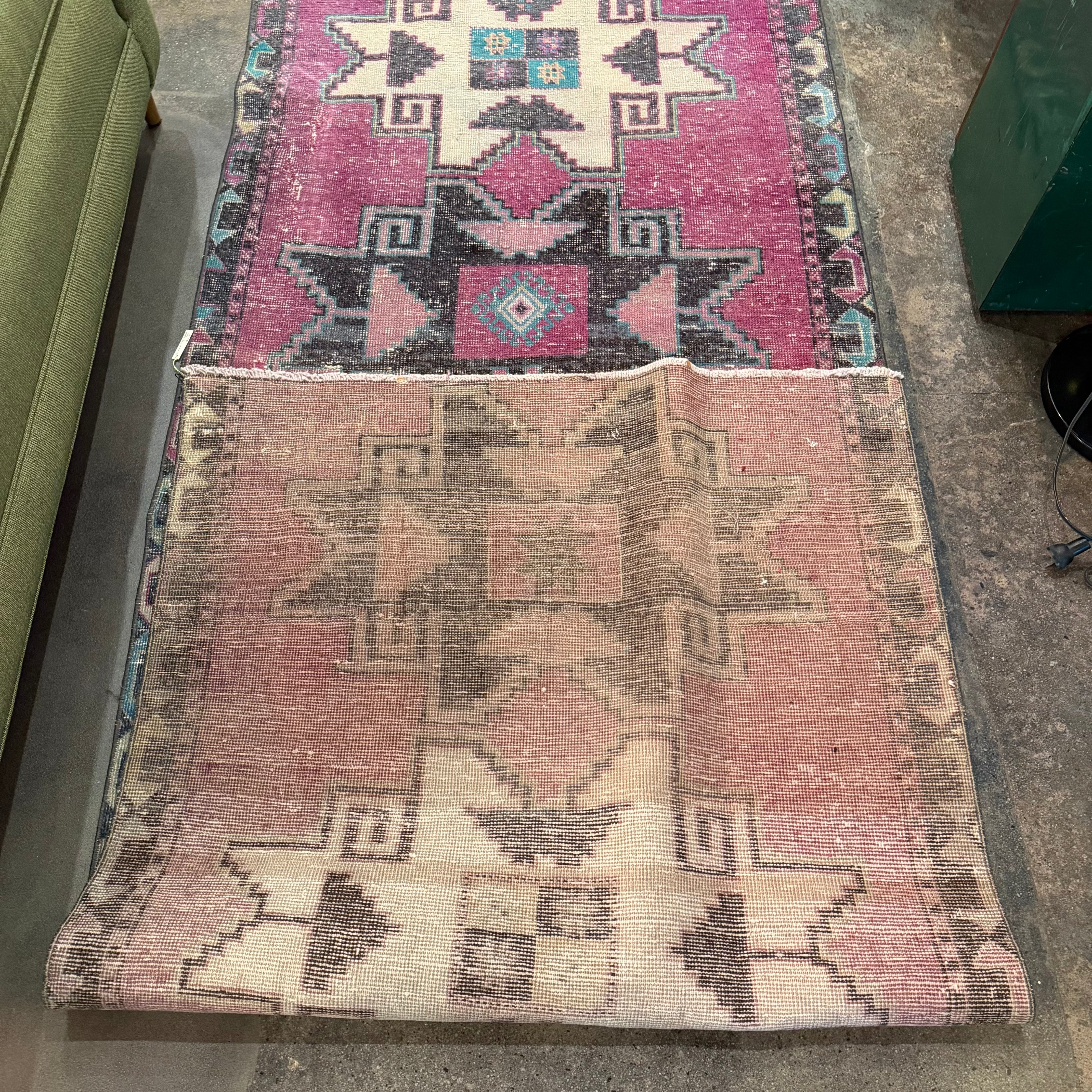 Vintage Turkish Kilim Runner - 3'3" x 8'8" runner CANDID HOME