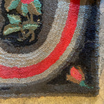 Late 1800's American Rag Rug - 28" x 43" Rugs CANDID HOME
