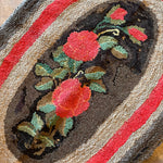 Late 1800's American Rag Rug - 28" x 43" Rugs CANDID HOME