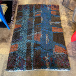1970's Swedish Rya Shag Rug - 37" x 68" Rugs CANDID HOME