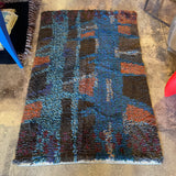 1970's Swedish Rya Shag Rug - 37" x 68" Rugs CANDID HOME