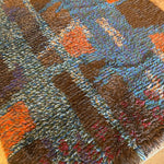 1970's Swedish Rya Shag Rug - 37" x 68" Rugs CANDID HOME