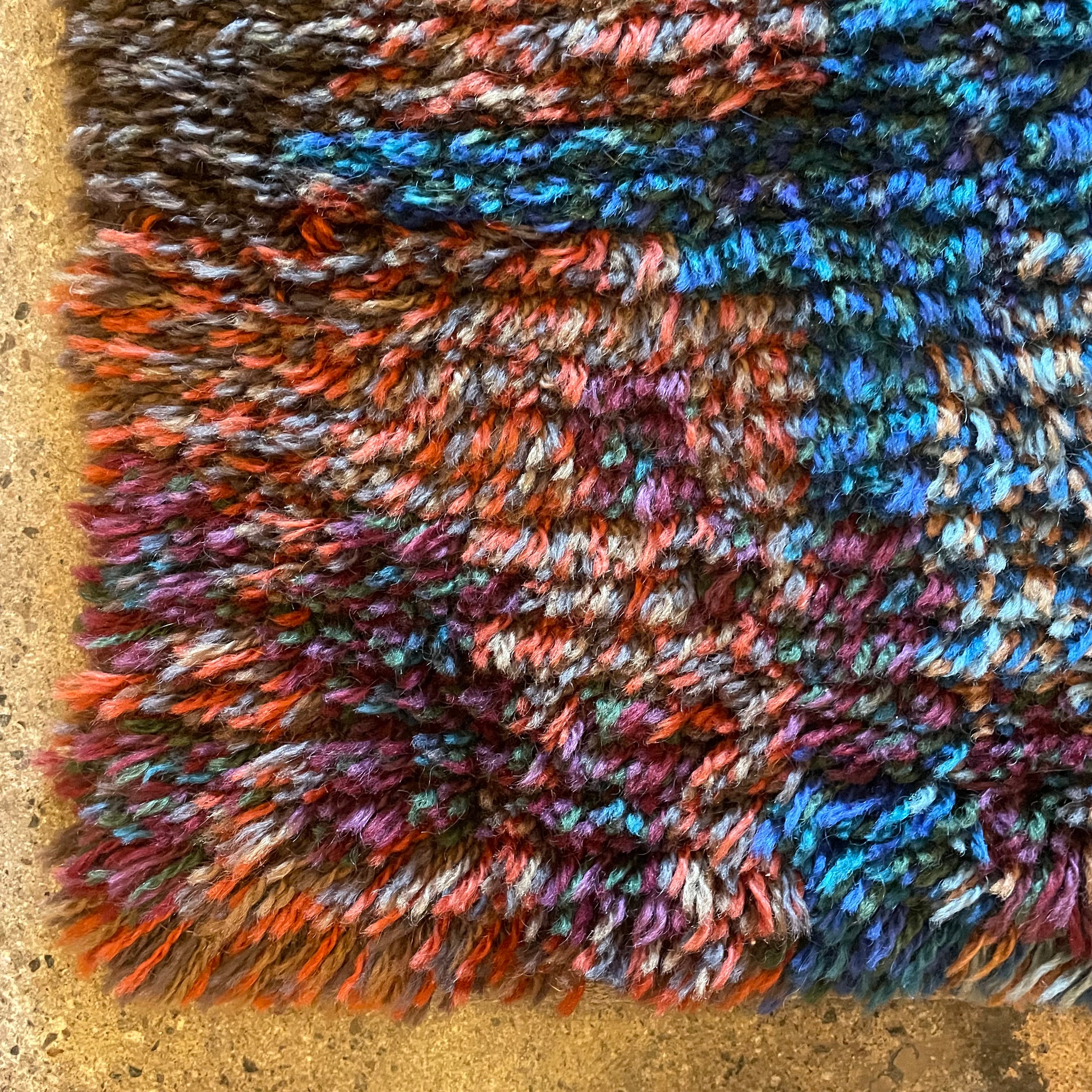 1970's Swedish Rya Shag Rug - 37" x 68" Rugs CANDID HOME