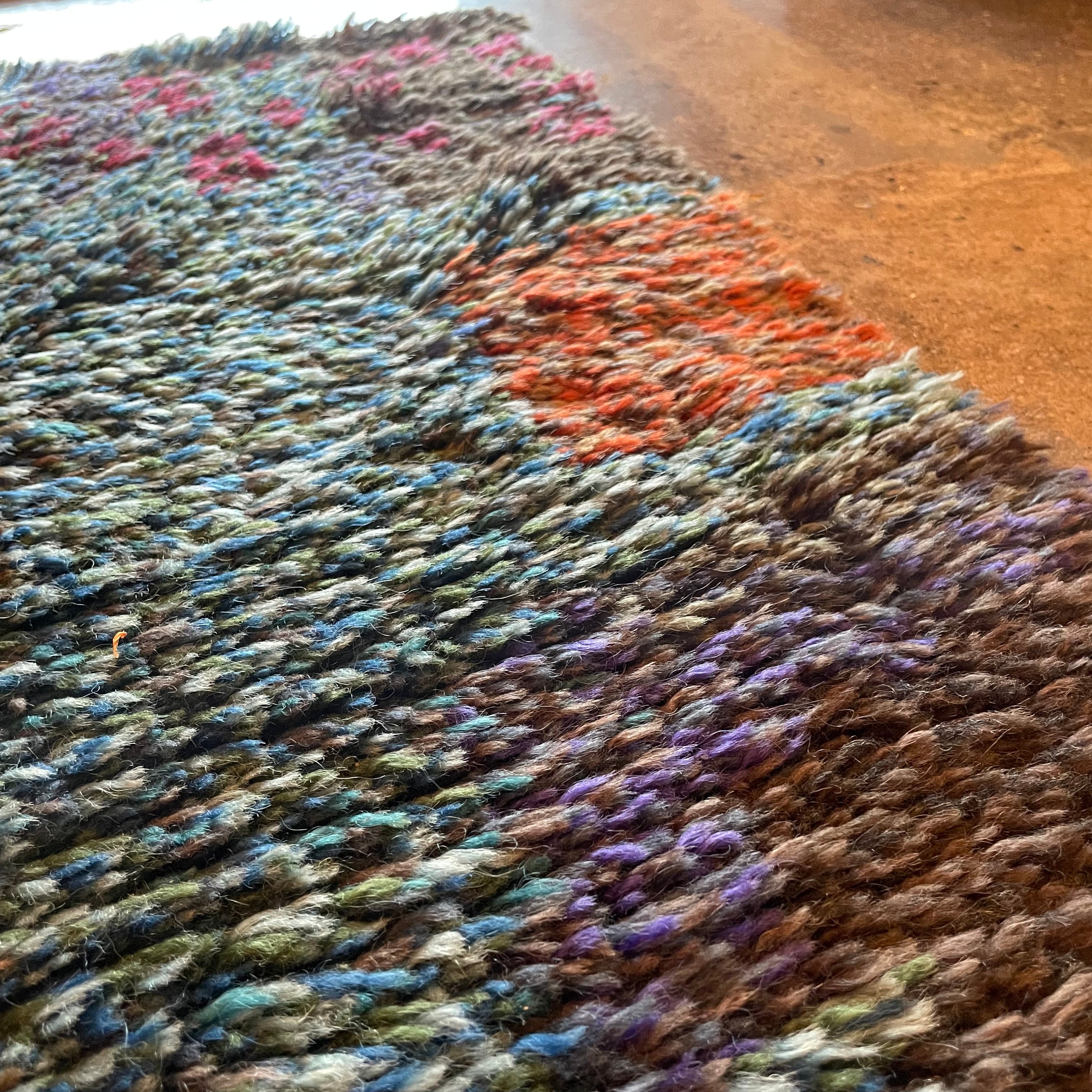1970's Swedish Rya Shag Rug - 37" x 68" Rugs CANDID HOME