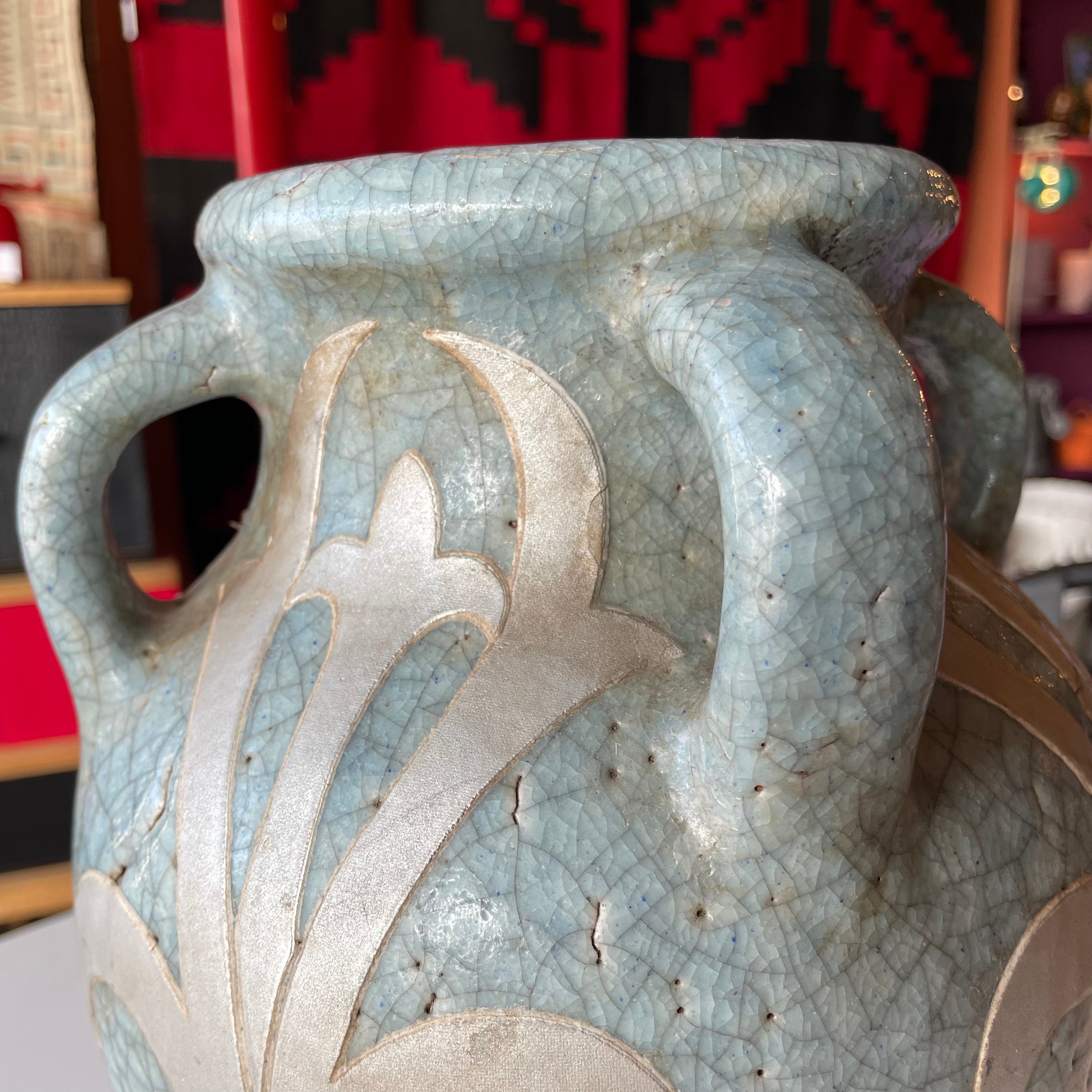 1940's Art Deco Ceramic Vase Vase CANDID HOME