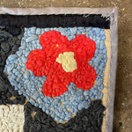 Early 1900's American Rag Rug - 20" x 24" Rugs CANDID HOME