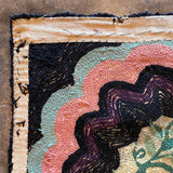 Early 1900's American Rag Rug - 23" x 35" Rugs CANDID HOME