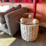 1980's Mactan Stone Side Table Tables CANDID HOME