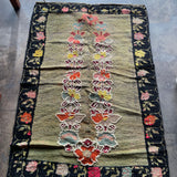 Vintage Moroccan Floral Rug - 3'10" x 5'8"