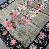 Vintage Moroccan Floral Rug - 3'10" x 5'8"