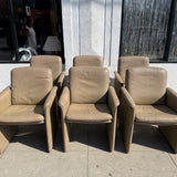 1970's Vintage De Sede x Stendig Leather Dining Chairs - Set of 6 Dining Chairs CANDID HOME