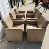 1970's Vintage De Sede x Stendig Leather Dining Chairs - Set of 6 Dining Chairs CANDID HOME