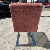 1970's Paul Evans for Directional Chrome Cantilever Dining Chairs - Set of 6