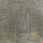 1970's "Invitation" Framed Watercolor + Ink by Seth Jabin Art CANDID HOME