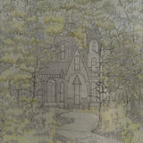 1970's "Invitation" Framed Watercolor + Ink by Seth Jabin Art CANDID HOME