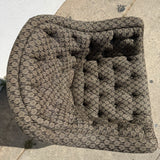 1970's Vintage Upholstered Swivel Desk Chair office chair CANDID HOME