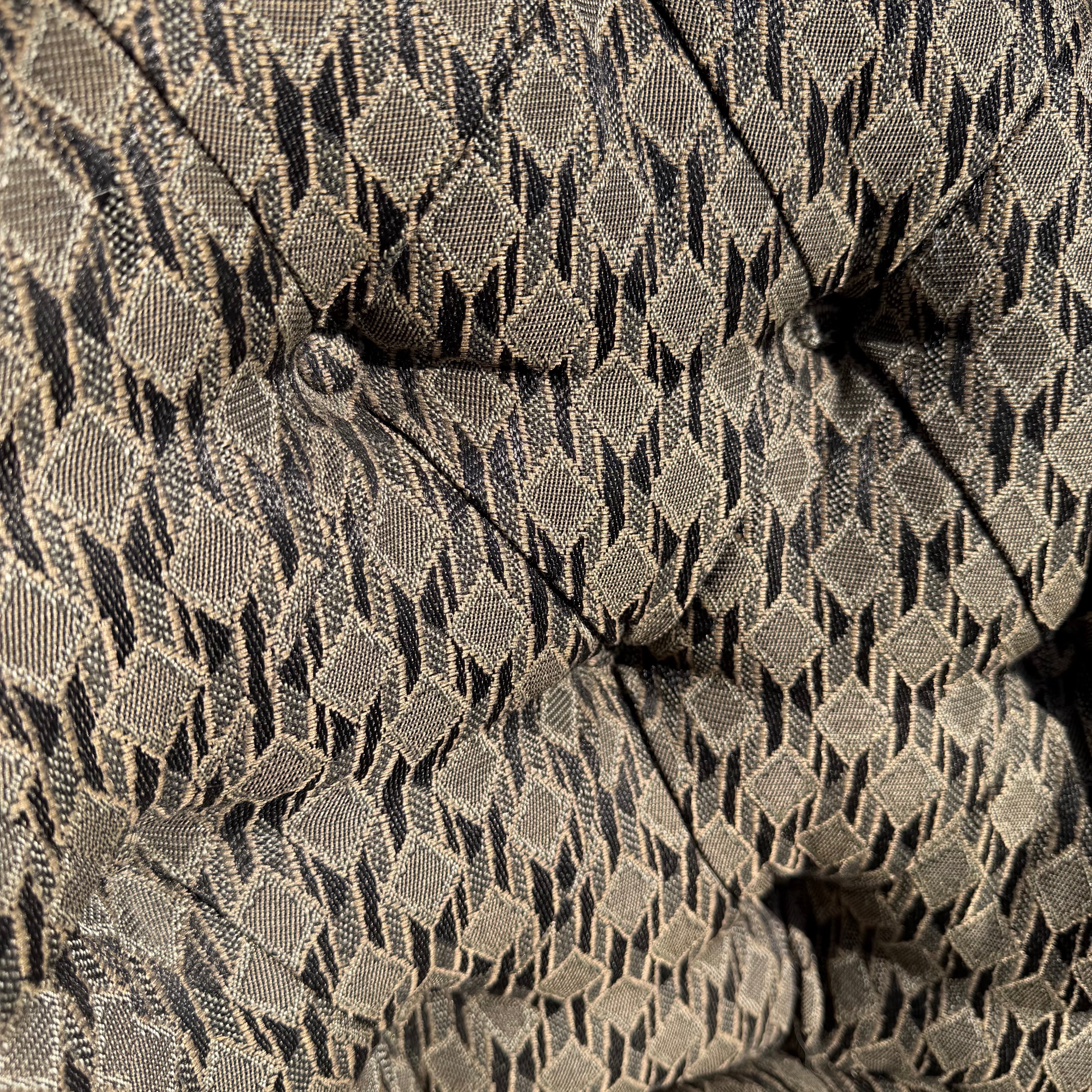 1970's Vintage Upholstered Swivel Desk Chair office chair CANDID HOME