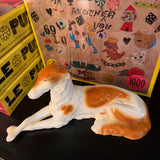 Mid-century Porcelain Borzoi Statue