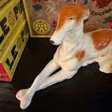 Mid-century Porcelain Borzoi Statue