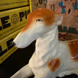 Mid-century Porcelain Borzoi Statue