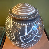 Vintage Abstract Studio Pottery Lidded Jar