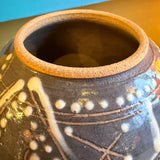 Vintage Abstract Studio Pottery Lidded Jar