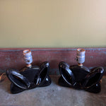 1950s Ceramic Lamps - A Pair lamp CANDID HOME