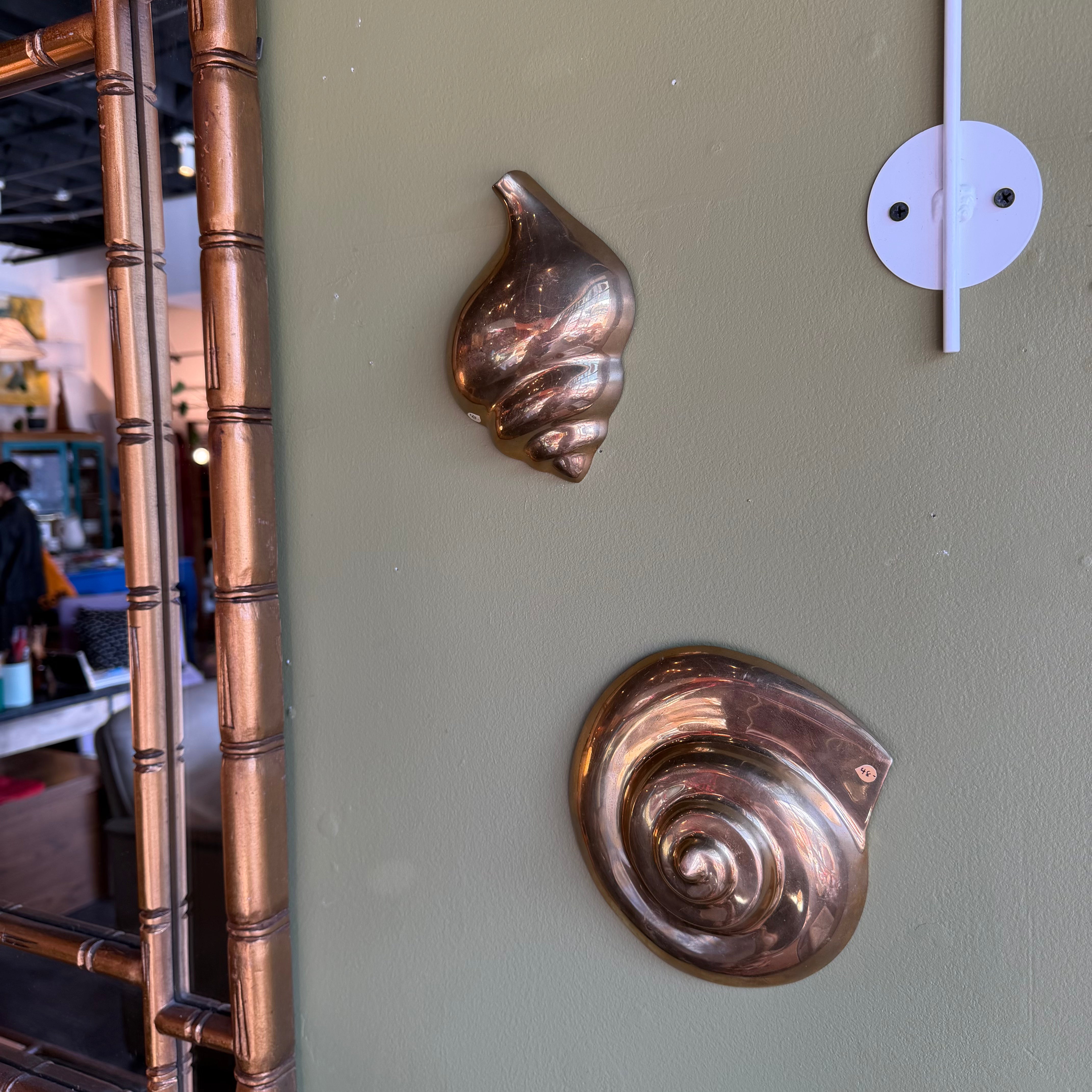 1970s Brass Shell Wall Hanging styling object CANDID HOME