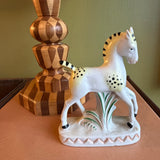 1940's Vintage German Ceramic Horse Bud Vase