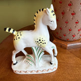 1940's Vintage German Ceramic Horse Bud Vase