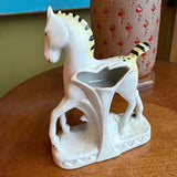 1940's Vintage German Ceramic Horse Bud Vase