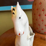 1940's Vintage German Ceramic Horse Bud Vase