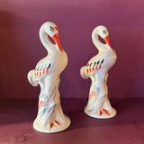 1940's Vintage German Ceramic Crane Statues - Price Per Bird