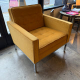 1960's Vintage Steelcase by Florence Knoll Tufted Armchair