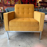 1960's Vintage Steelcase by Florence Knoll Tufted Armchair