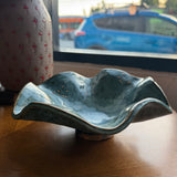 Vintage Wavy Studio Pottery Bowl