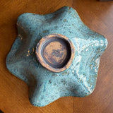 Vintage Wavy Studio Pottery Bowl