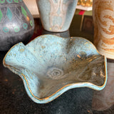 Vintage Wavy Studio Pottery Bowl