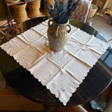 Antique Matching Lace + Linen Napkins and Table Runner