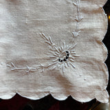 Antique Matching Lace + Linen Napkins and Table Runner