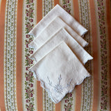 Antique Matching Lace + Linen Napkins and Table Runner