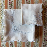 Antique Matching Lace + Linen Napkins and Table Runner