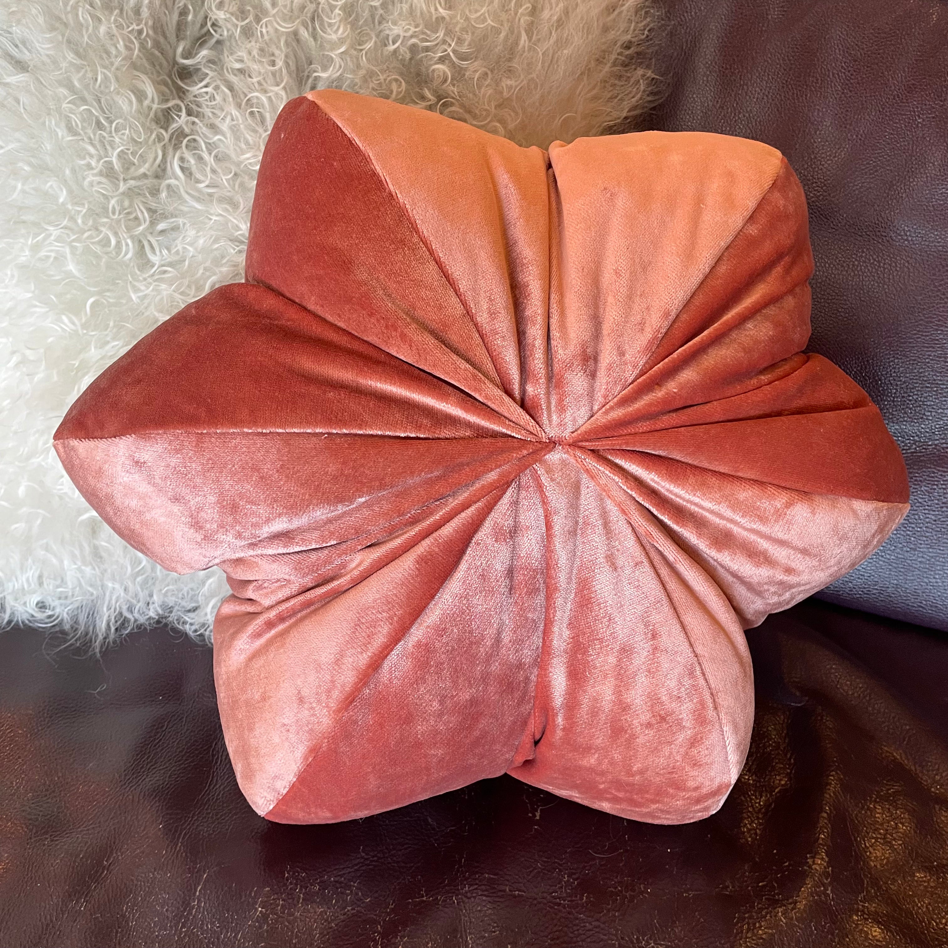 17" Star Anise Pillow by Anjia Jalac Pillows anjia jalac Pink Velvet