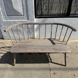 Antique Wooden Windsor Bench