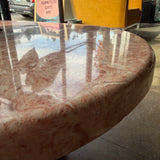 1980's Pink Marbled Coffee Table
