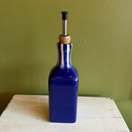 Ceramic Olive Oil Bottle by Tierra Cocida oil dispenser tierra cocida Striped Blue