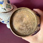 Vintage Chinese Cloisonné Brass + Enamel Vases - Price for each Vase CANDID HOME