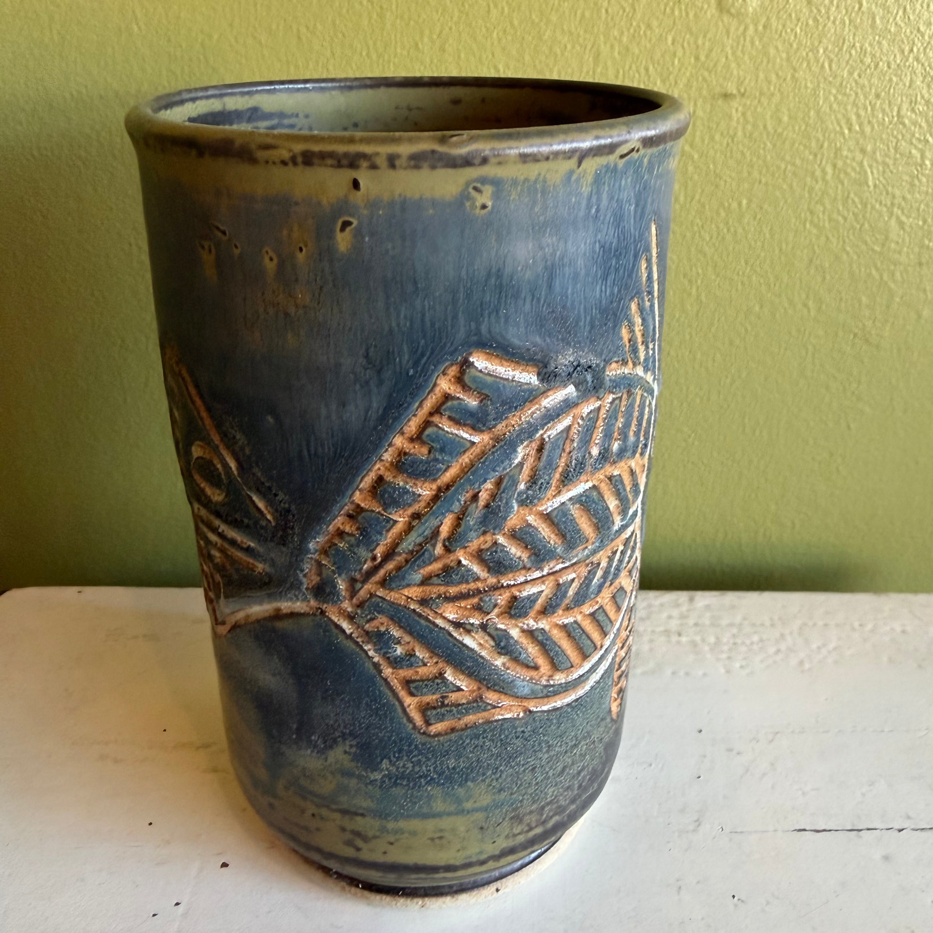 1970's Australian Ceramic Fish Vase by Edward Deemera Vase CANDID HOME