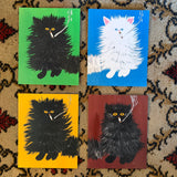 Fluffy Cat Smoking Print by Troy Kelly - 8" x 10"