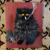 Fluffy Cat Smoking Print by Troy Kelly - 8" x 10"